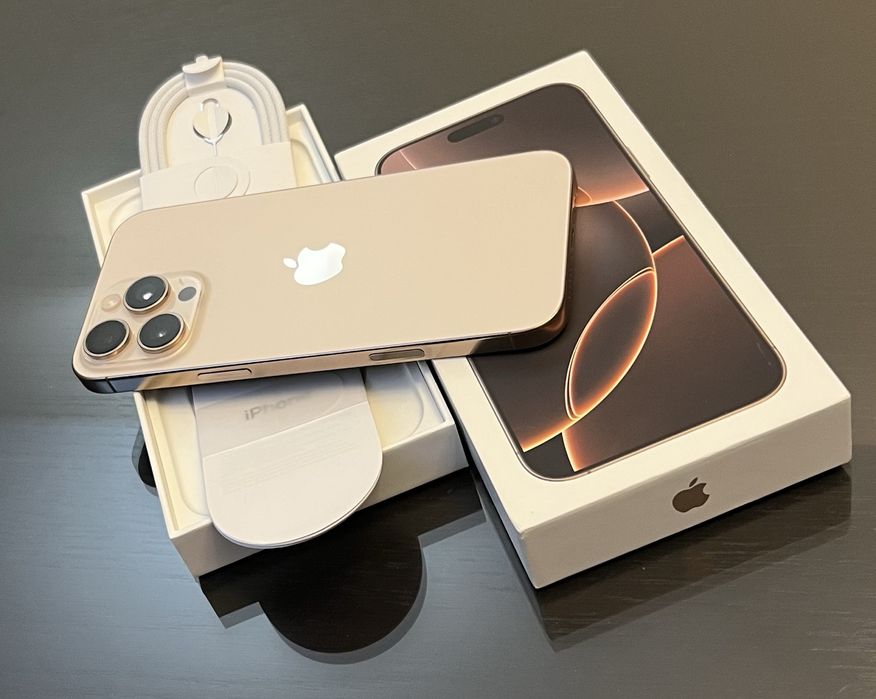 iPhone 16 PRO MAX 256GB 5G CA NOU ! Full Desert Gold Silver Alb White