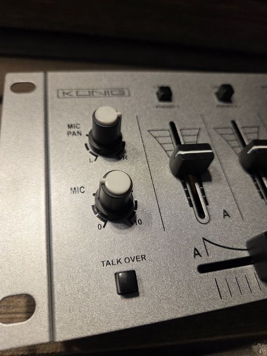Mixer DJ König KN-DJMIXER10 3 canale – NOU, nefolosit, cutie + alimentator