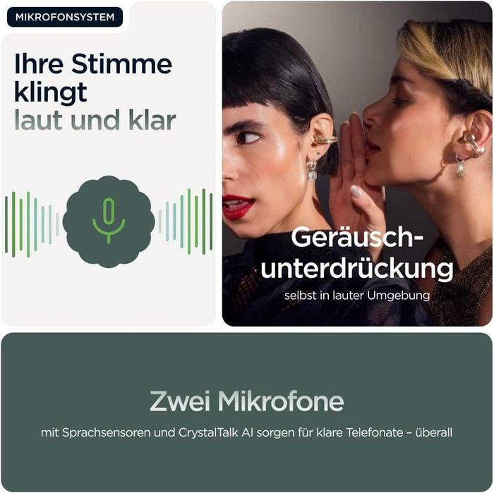 Motorola Moto Buds Loop Безжичен Слушалки, Sound by Bose, Зелен