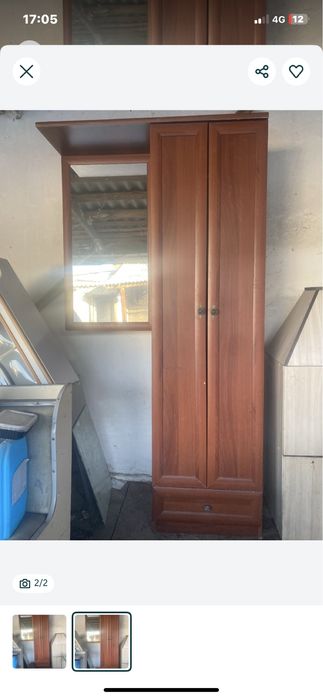 Шкаф пенал с зеркалом