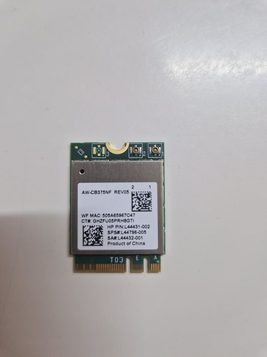 Placă Rețea Wi-Fi + Bluetooth Laptop AzureWave AW-CB375NF (HP SPS L44796-005)