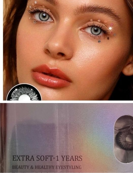 Едногодишни Цветни контактни лещи без диоптър