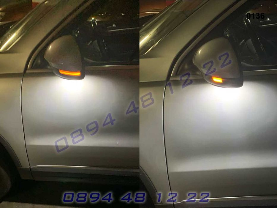 Динамични Мигачи Бягащи Огледала VW Tiguan Sharan Тигуан Шаран 2008+