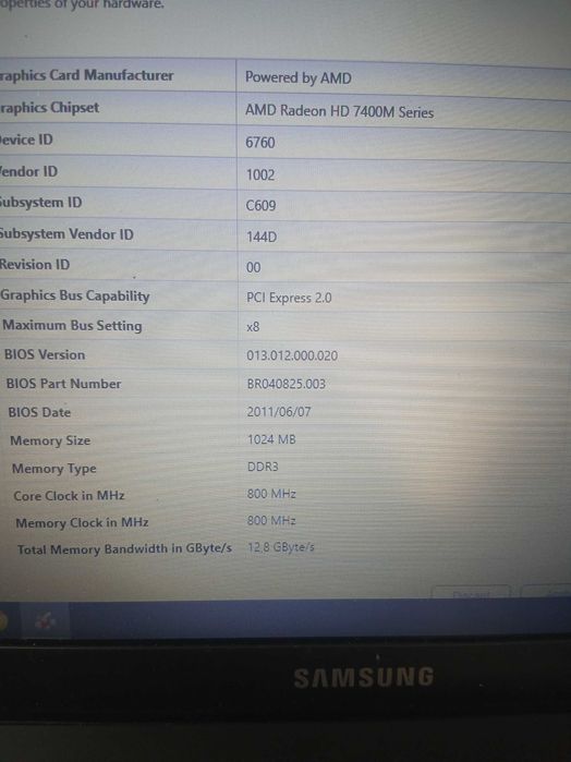 Laptop Samsung NP 305V