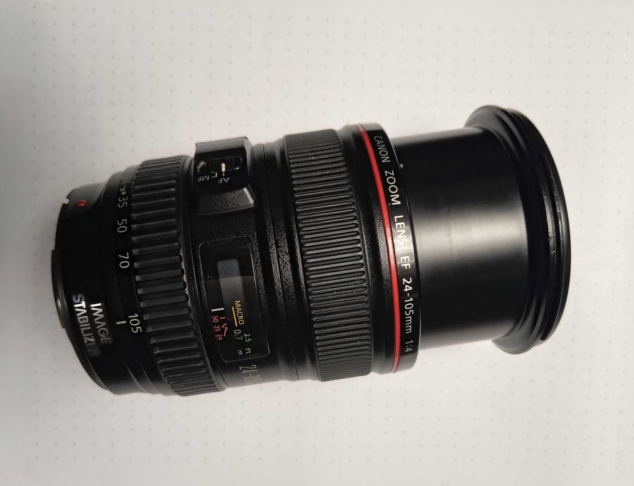 Obiectiv foto Canon EF 24-105mm f/4L IS USM Full Frame– obiectiv profesional seria L
