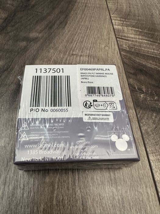 ТОП Оферта!Продавам Дамски DISNEY СРЕБЪРНИ Обеци Minnie Mouse