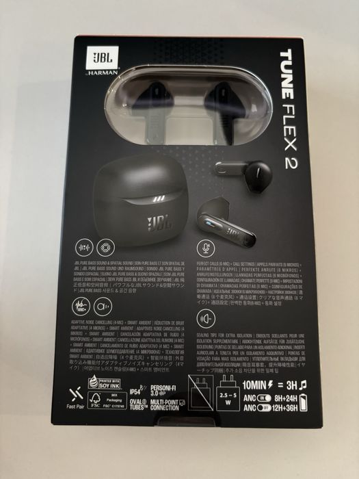 Неразопаковани JBL tune flex 2 слушалки
