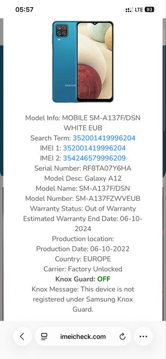 samsung galaxy a13 sm-a137 recunoastere faciala
