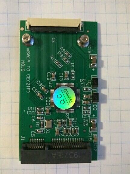 Продавам адаптор за  диск mSATA to CE ZIF mini SATA to ZIF 40pin