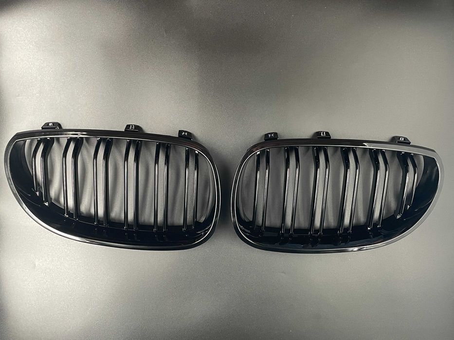 Grile duble negre compatibile BMW E60 Seria 5
