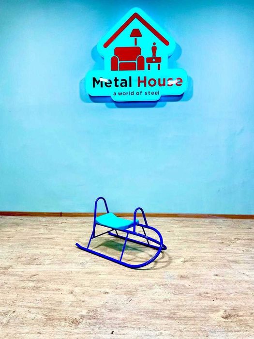 Детские металлические сани