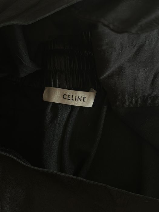 Кожаные шорты Celine