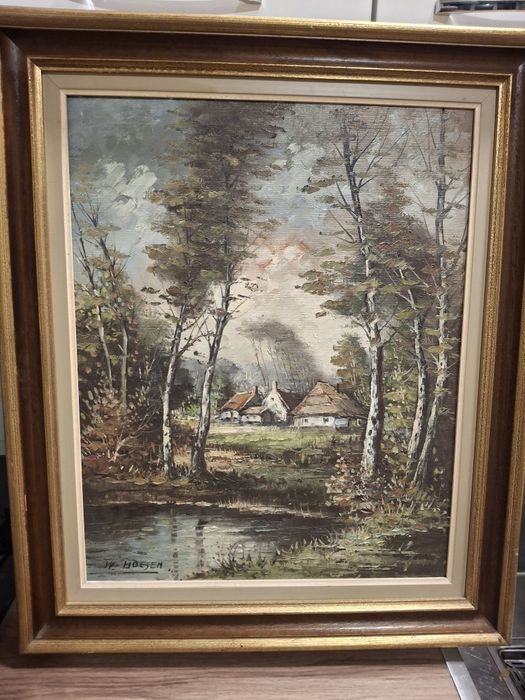 Маслена картина върху платно пеизаж