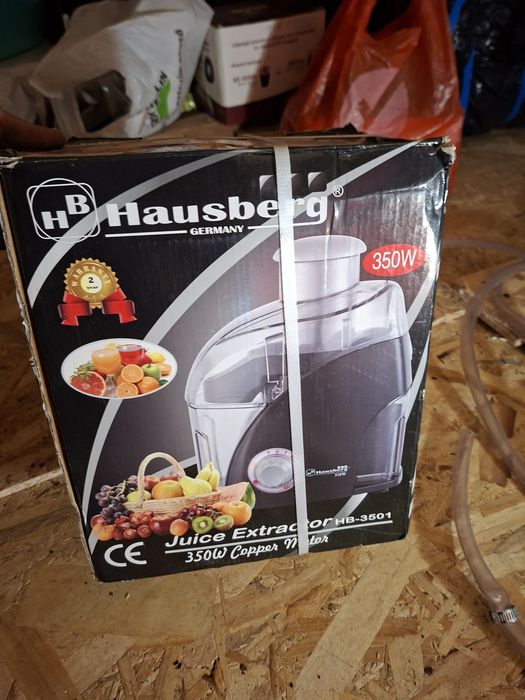 Storcator de fructe HB3501 Hausberg, 350 W, Recipient suc 0.35 L