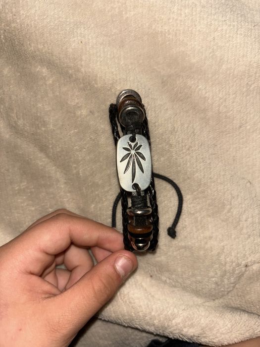 Brățară cu palmier și șnur