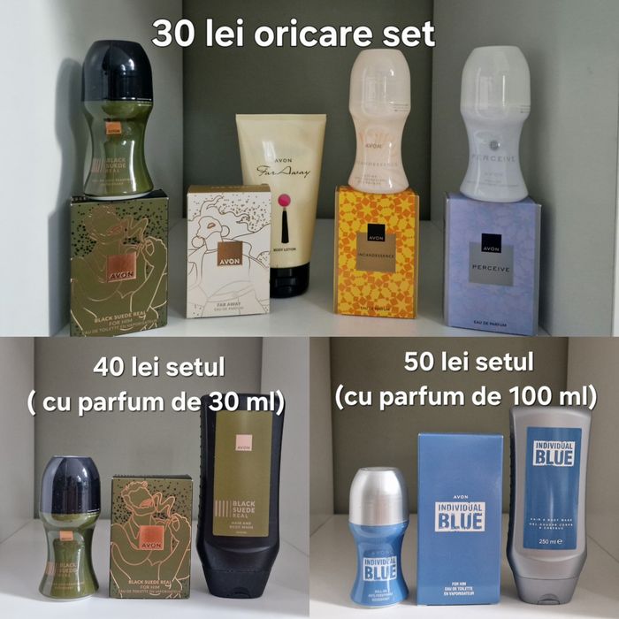 Parfum Avon Today, Tommorow, Perceive, Incandessence, Segno, Blue