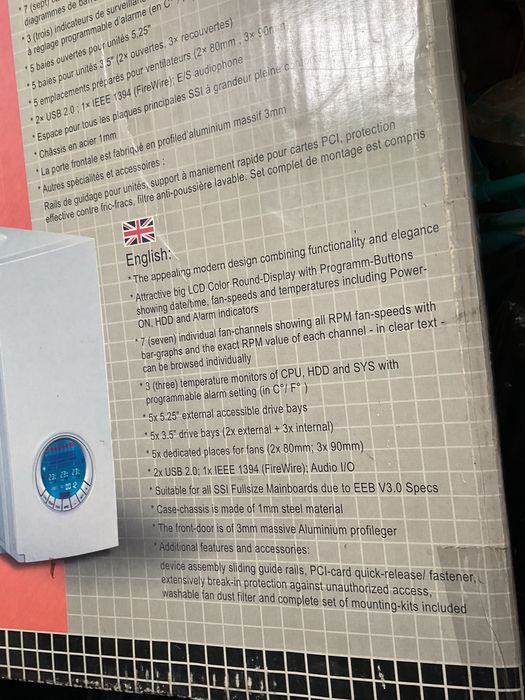 Carcasa PC Gaming Tower cu ecran lcd, nou