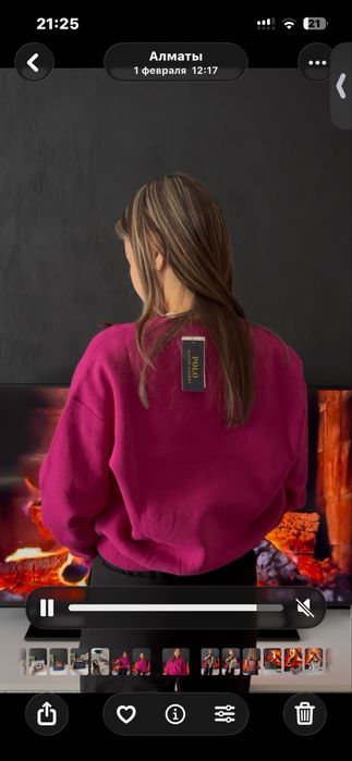 Ralph lauren Кофта на флисе фуксия