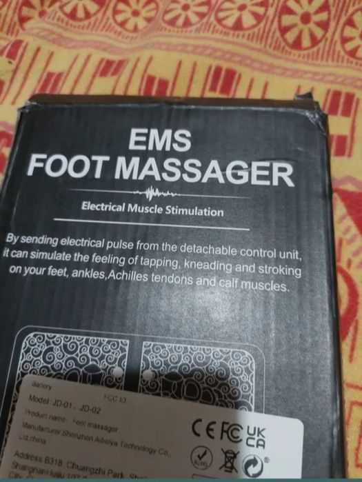 EMS aparat electric masaj multifuncționa cu plasturi reutilizabili l