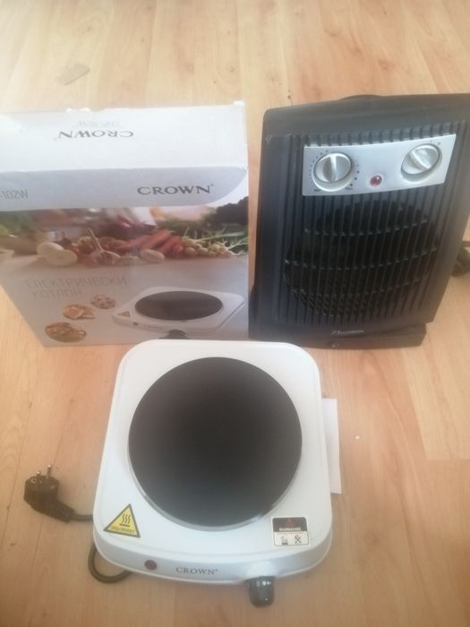 Нов електрически котлон +печка духалка. .