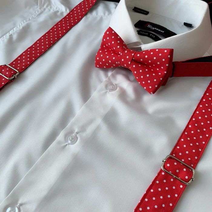 Подтяжки горошек