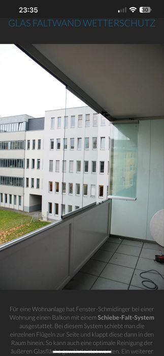 Vand sticla glisanta securizata balcon