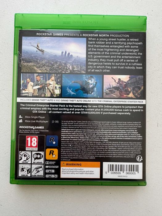 Grand Theft Auto V (GTA 5) за Xbox 360/Xbox One/Series X