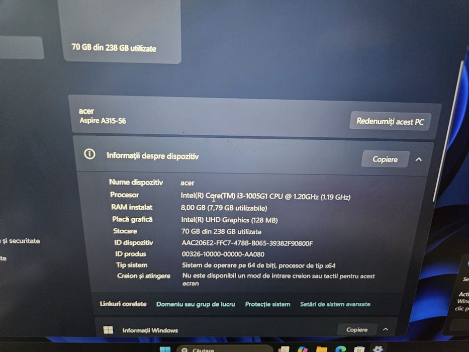 Leptop acer de vânzare