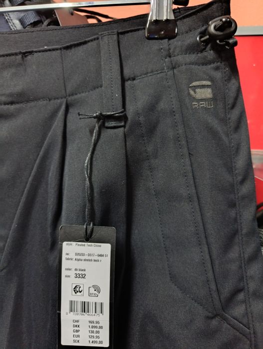 Уголемен панталон G-Star Raw Pleated W33 W34 W35 W36 W38 нов мъжки оригинален