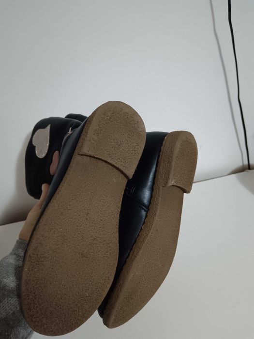 Cizme fete de piele măr 33