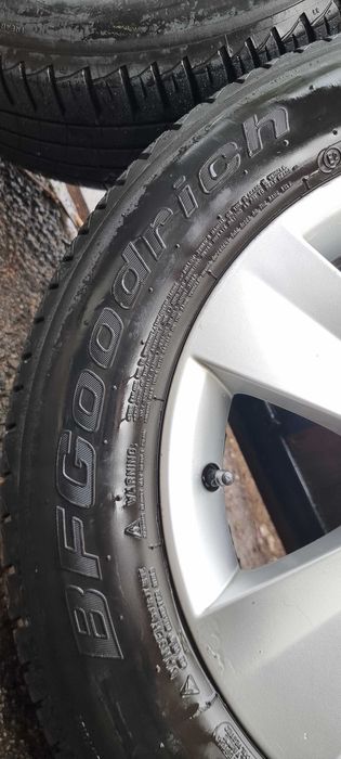 4 броя оригинални алуминиеви джанти за Škoda + летни гуми BFGoodrich, 16 цола