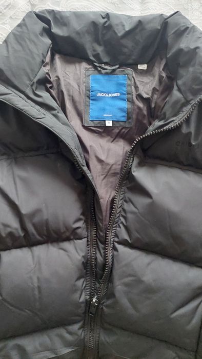 Мъжко яке Jack&Jones, зимно спортно, черно, размер М.