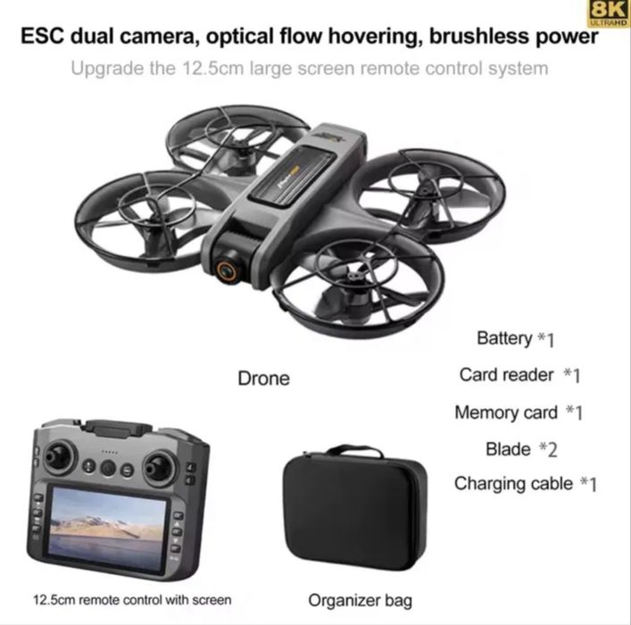 Drona noua 8k, 3000 metri noua