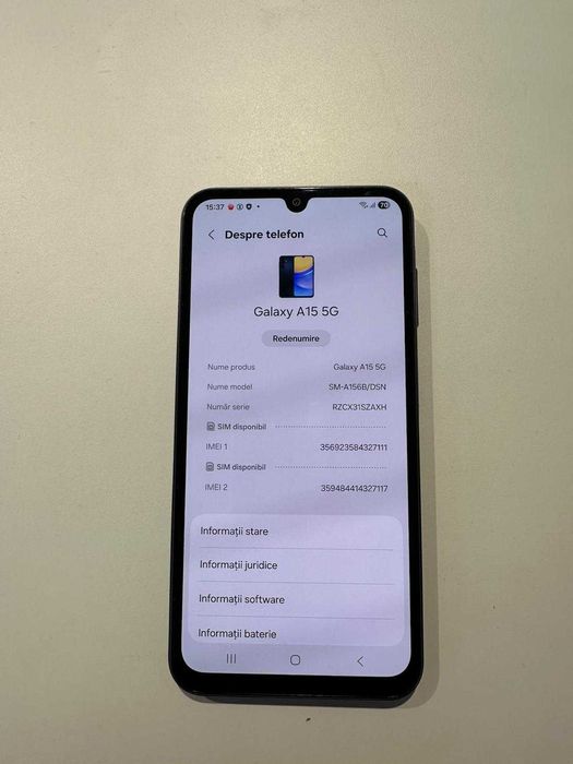 Samsung Galaxy A15 5G (AG50 B.6832) Garantie 2 ani!