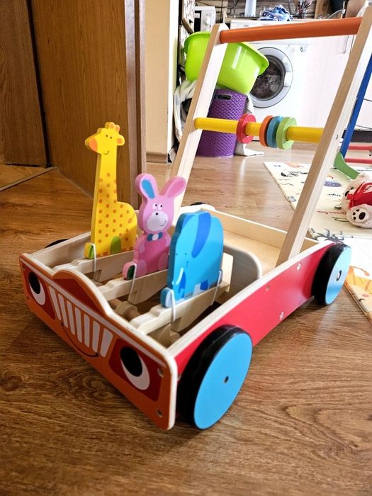 Дървена проходилка Уолкър от Smart Baby