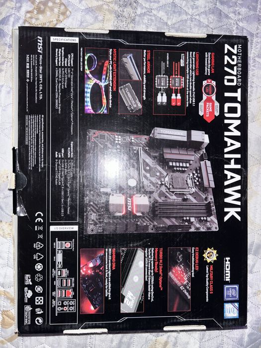 I5 6600k процесор + msi z270 tomahawk дъно+ corsair водно охлаждане