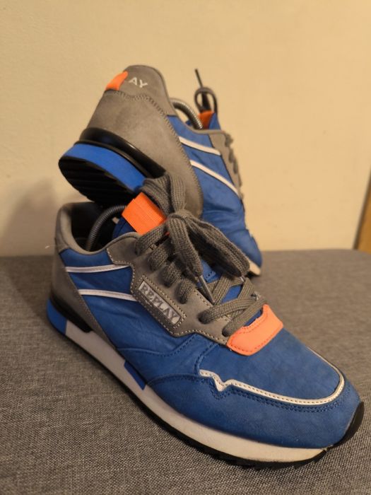 Adidasi Replay panelled lace up