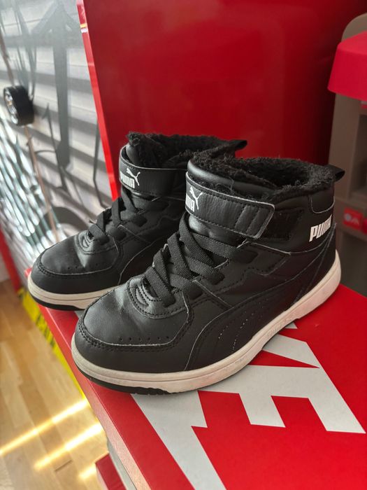 Детски черни маратонки Puma, 32 размер