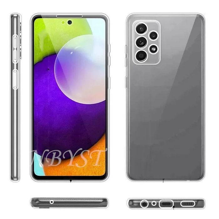 Прозрачен 360 Градуса Кейс за Samsung Galaxy A22 A02s A03s A12 A32 A52