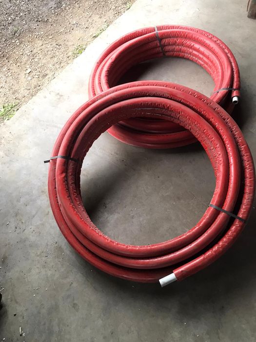 Țeavă pexal 32x3 colac 25 Ml izolație roșie