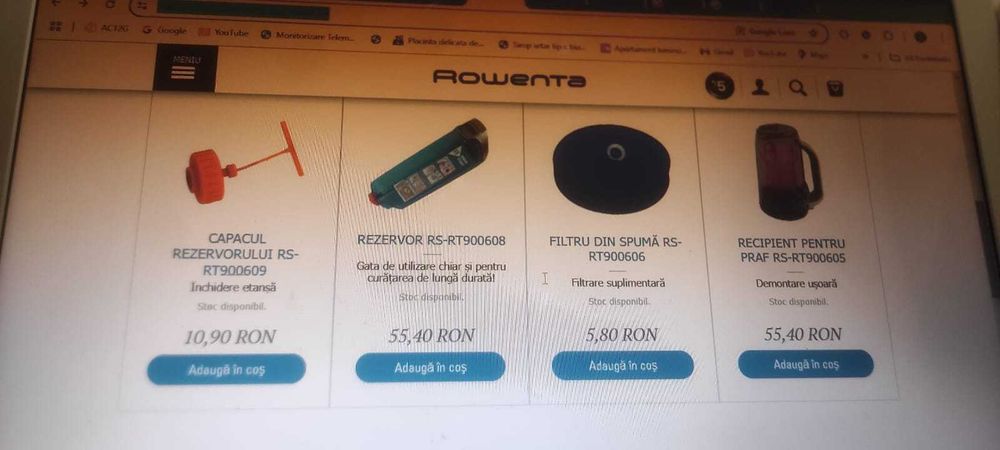 Vand aspirator si aparat de curatat cu abur Rowenta Clean & Steam