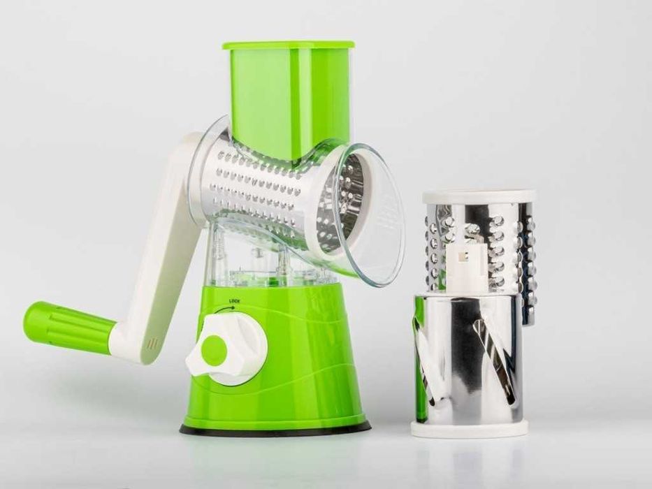 Интересно ренде тип ръчна мелничка с 3 рендета от неръждаема стомана