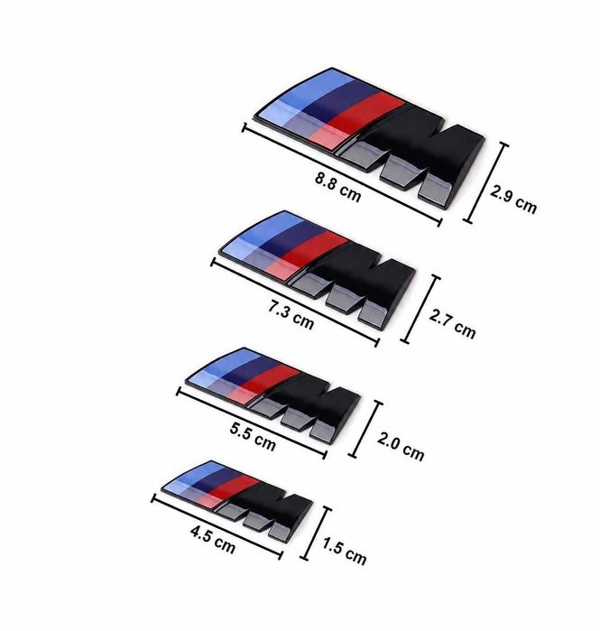 Embleme M Embleme aripi / haion Emblema spate stema sigla sticker inscriptii ornamente litere auto accesorii bmw m negre
