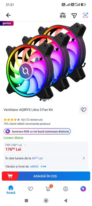 Vând 6 ventilatoare Aqiris Libra
