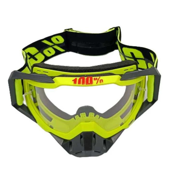 Комплект детско юношеска кросова каска и очила 100%