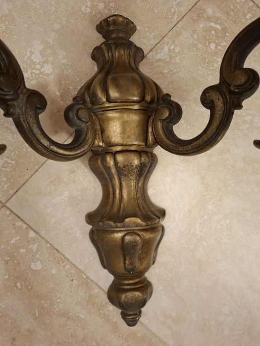 Aplice vintage bronz duble