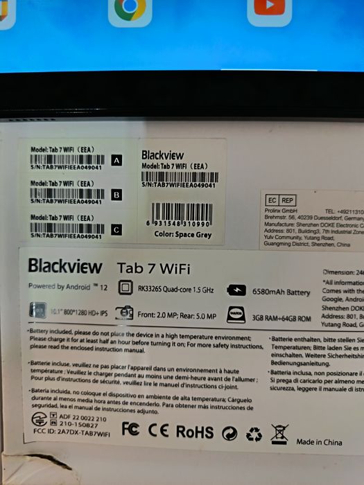 Blackview tab 7 wifi impecabil