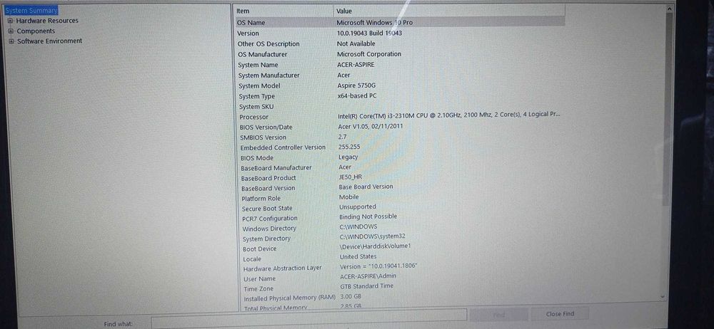 Laptop Acer Aspire 5750G, i3, 15,6 inch