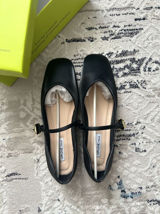 НОВЫЕ Балетки черные