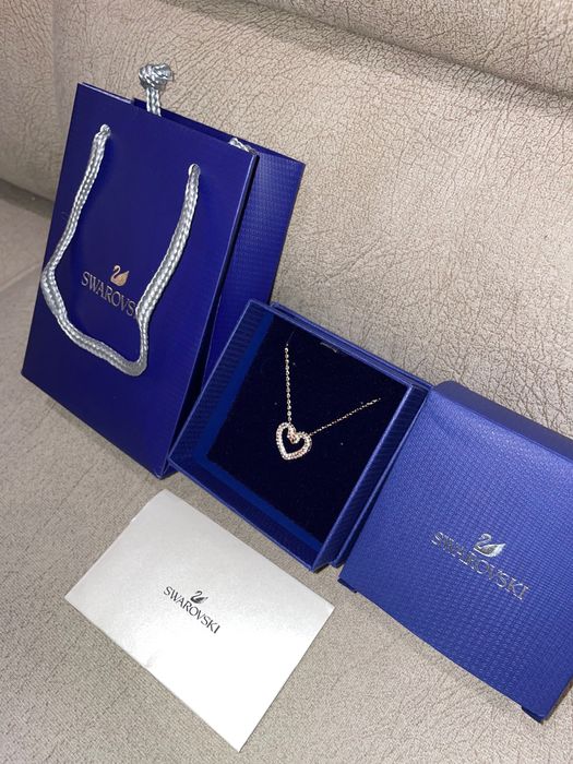 Колие на Сваровски / Розово злато